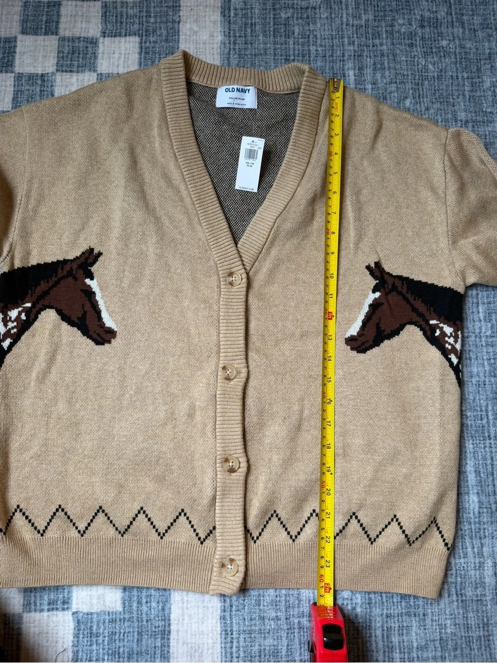 Old Navy Beige Horse Cardigan